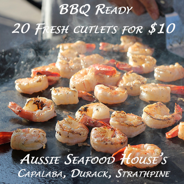 Sizzling BBQ Prawns DIY 18 for 10 aprox Capalaba Aussie Seafood